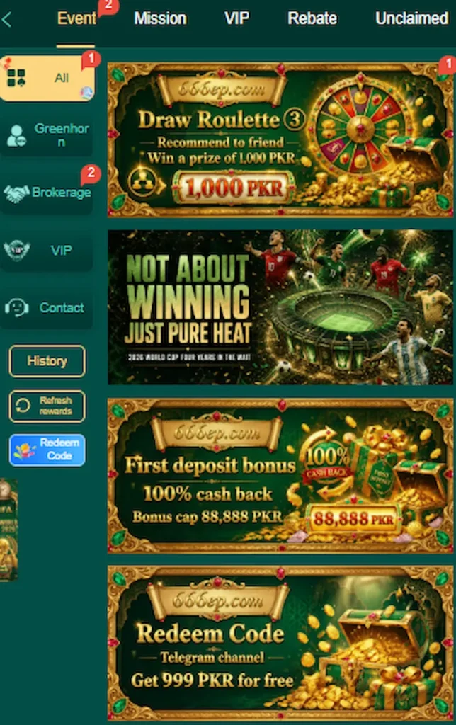 666EP Game  bonuses
